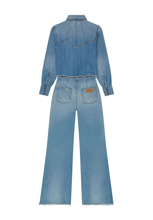 Wrangler Women's Radiating Coverall In Shimmer Stone