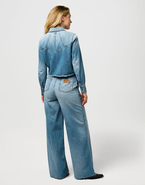 Wrangler Women's Radiating Coverall In Shimmer Stone