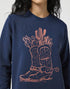 Wrangler Women's Regular Sweat Shirt in Navy