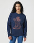 Wrangler Women's Regular Sweat Shirt in Navy
