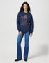 Wrangler Women's Regular Sweat Shirt in Navy