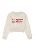 Wrangler Women's Relaxed Sweatshirt In Oat - Rodeo In