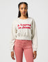 Wrangler Women's Relaxed Sweatshirt In Oat - Rodeo In