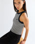 Wrangler Women's Ringer Tank I - Shirt In Black - Rodeo In