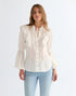 Wrangler Women's Romance Blouse Shirt In Worn White - Rodeo In