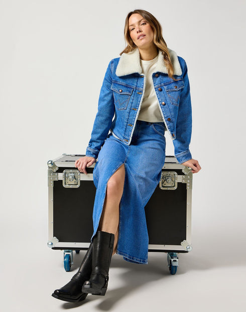 Wrangler Women's Sherpa Jacket In Once Loved