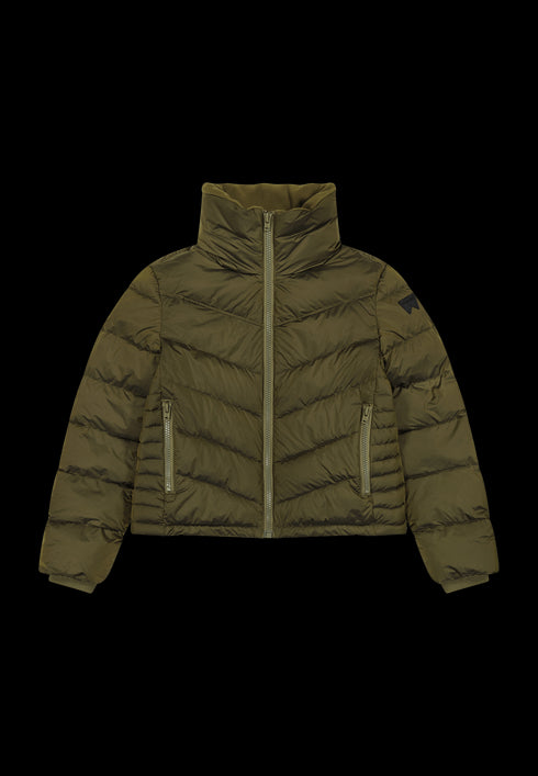 Wrangler Women's Short Puffer Jacket in Ivy Green