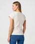 Wrangler Women's Shrunken Band SS T-Shirt In Vintage White