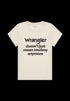 Wrangler Women's Shrunken Band T-Shirt in Vintage White