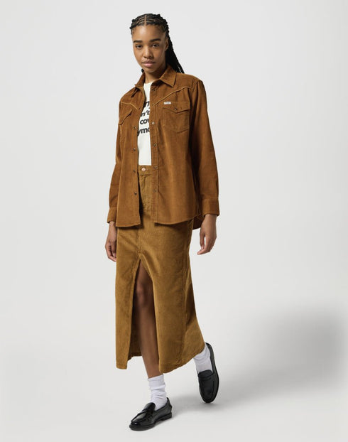 Wrangler Women's Shrunken Band T-Shirt in Vintage White