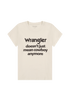 Wrangler Women's Shrunken Band T-Shirt in Vintage White - Rodeo In