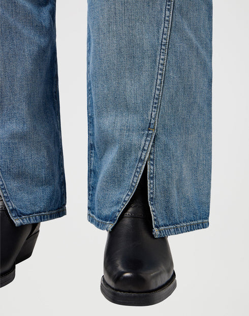 Wrangler Women's Spat Loose Jeans In Green Wash