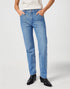 Wrangler Women's Sunset Jeans In Baby Blue