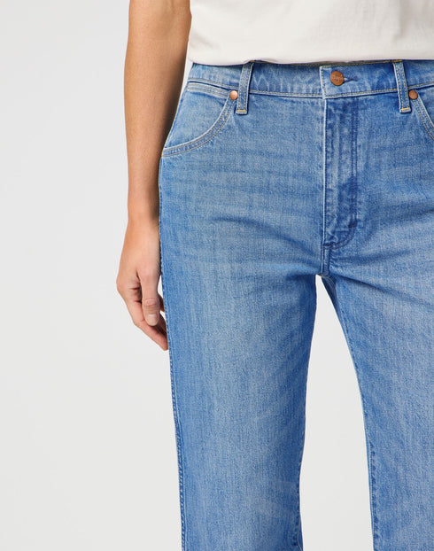 Wrangler Women's Sunset Jeans In Baby Blue - Rodeo In