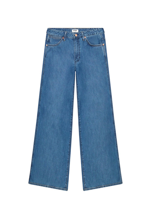 Wrangler Women's World Wide Jeans In Mid Stone - Rodeo In