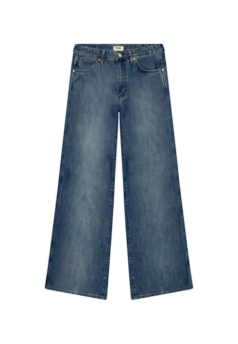 Wrangler Women's World Wide Jeans In Mid Stone