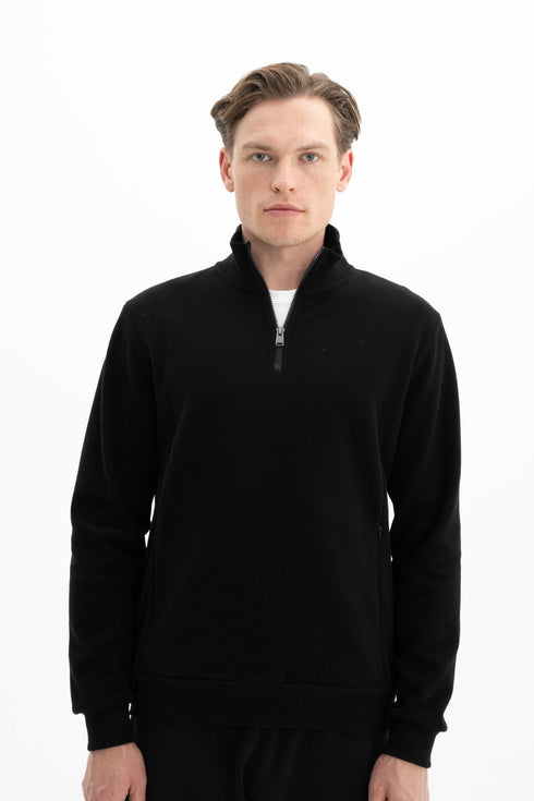 Arma Men's Plain Half Zip Sweatshirt