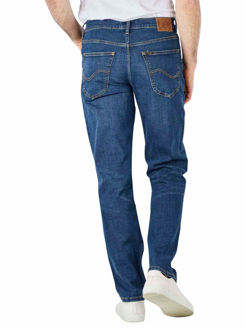 Brooklyn Jeans Straight Fit in Mid Worn Kahun