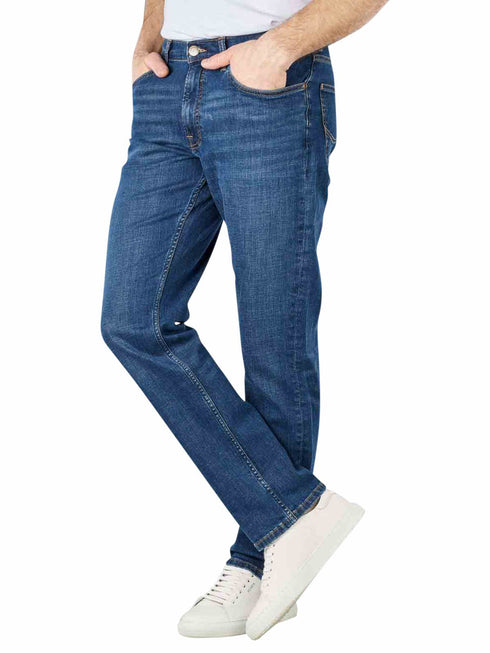 Brooklyn Jeans Straight Fit in Mid Worn Kahun