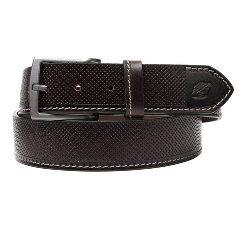 Greyder Small Logo Leather Men Belt