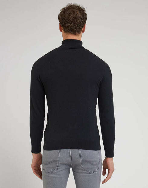 High Neck Knit In Black