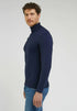 High Neck Knit In Sky Captain