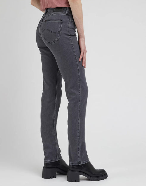 Lee Women's Marion Straight Jeans in Moody Grey