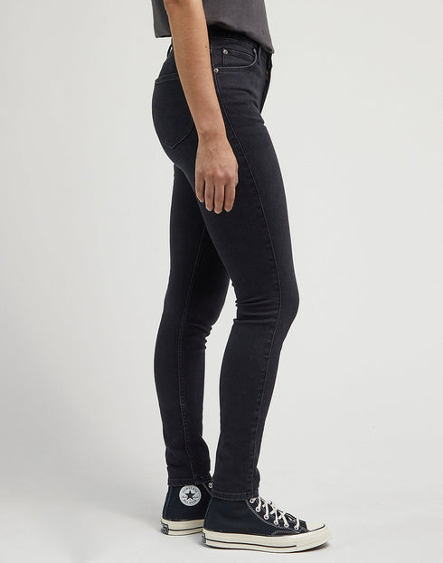 Lee Women's Scarlett High Jeans In Tingled Black