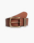 Metal Loop Belt In Cognac