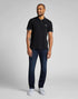 Lee Men's Pique Polo T-Shirt in Black