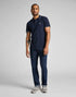 Lee Men's Pique Polo T-Shirt in Navy