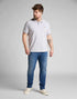 Lee Men's Pique Polo T-Shirt in Sharp Grey Melee