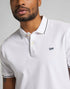Lee Men's Pique Polo T-shirt In Bright White