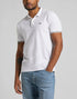 Lee Men's Pique Polo T-shirt In Bright White