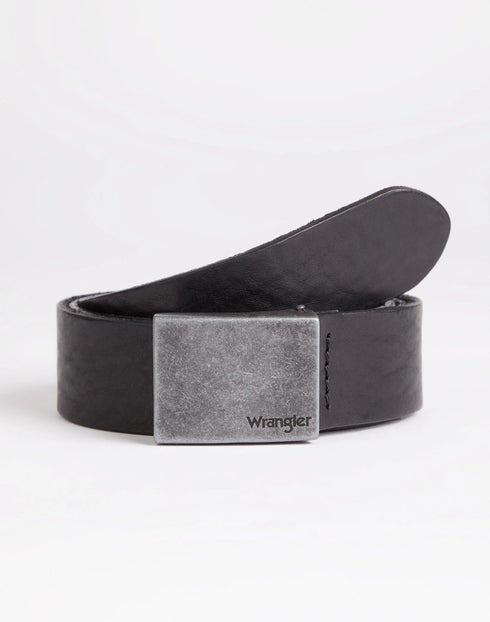 Plate Buckle Belt In Black