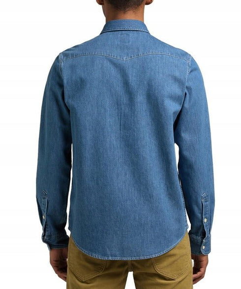 Regular Faded Shirt In Washed Blue