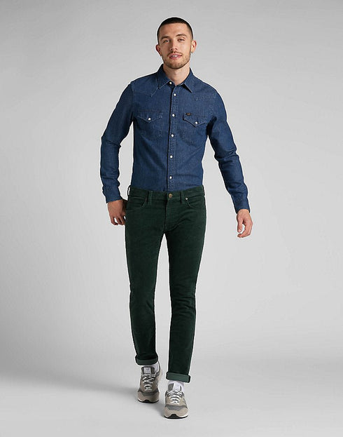 Lee Men's Regular Western Shirt In Mid Stone