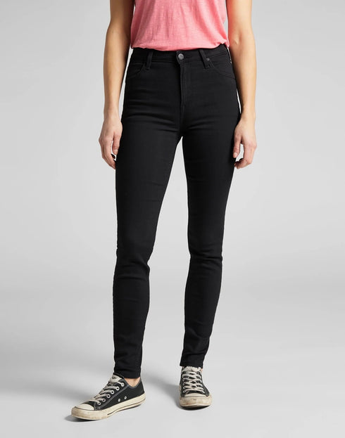 Scareltt High Jeans In Black Rinse