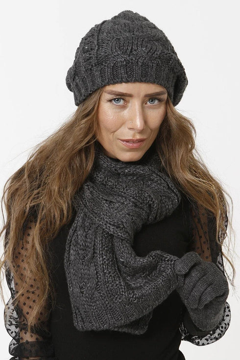 Scarf, Beanie and Gloves Combo VE508