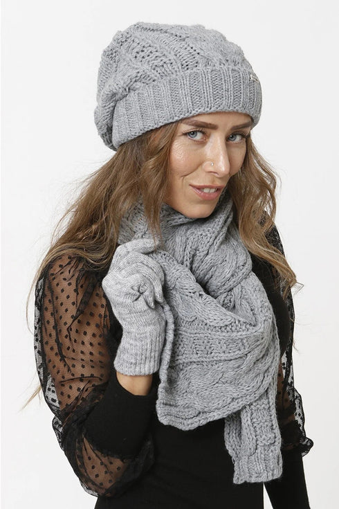 Scarf, Beanie and Gloves Combo VE508