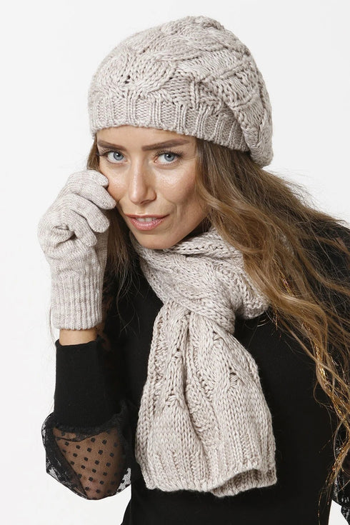 Scarf, Beanie and Gloves Combo VE508