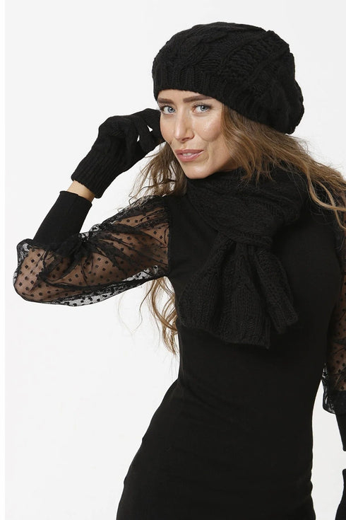 Scarf, Beanie and Gloves Combo VE508