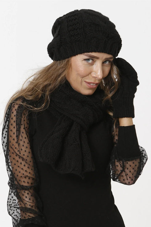 Scarf, Beanie and Gloves Combo VE508