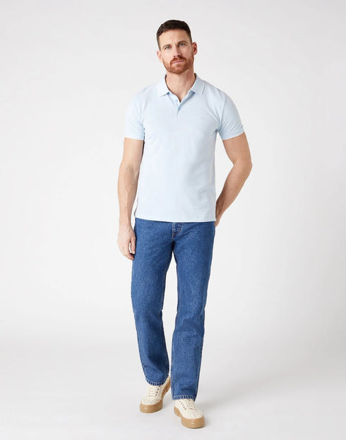 Straight Non-Stretch Jeans in Medium Stonewash