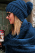 Stripe-Weave Beanie Hat VE515