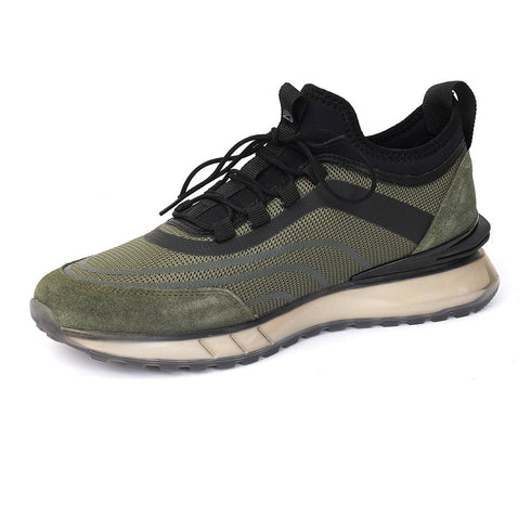 Stripped Mesh Sneakers