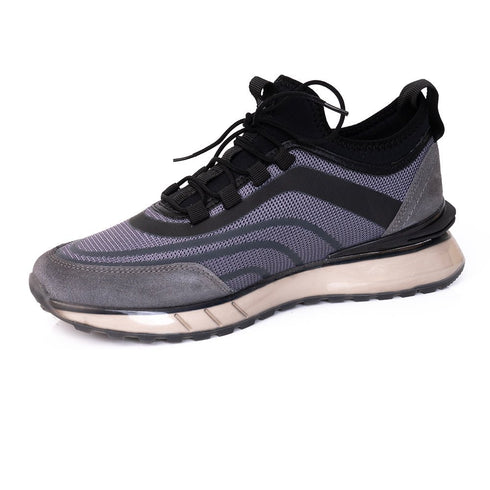 Stripped Mesh Sneakers