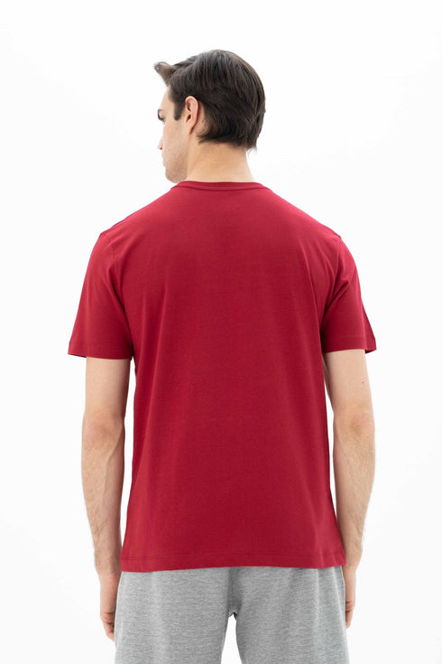 T-Shirt Round Neck With Chest Print