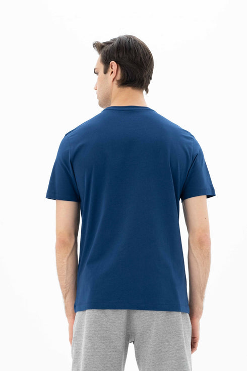 T-Shirt Round Neck With Chest Print