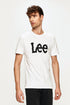 Lee Men's Wobbly Logo T-shirt In White